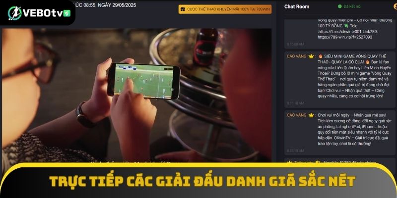 Trực tiếp các giải đấu danh giá sắc nét độc quyền trên VeboTV